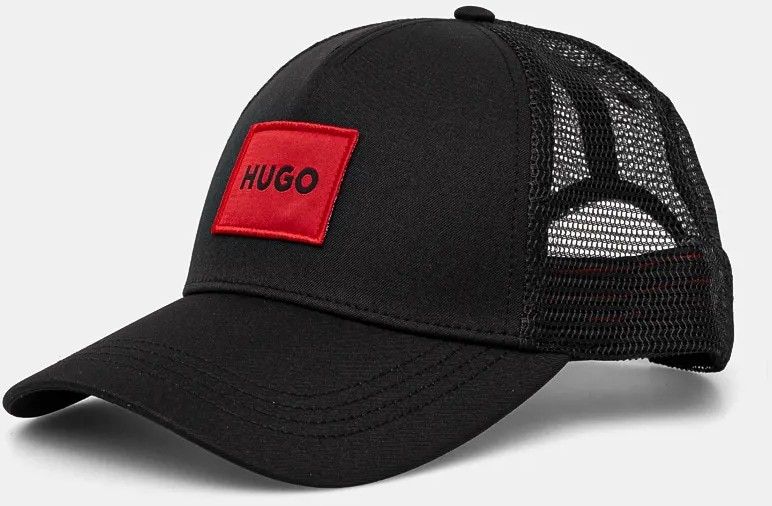 Šiltovka HUGO Kody-PL čierna farba, s nášivkou, 50519398