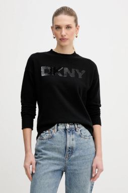 Sveter Dkny béžová farba, ľahký, DJ4R0407
