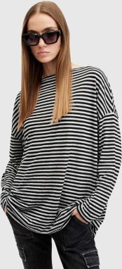 Blúzka AllSaints RITA STRIPE TEE dámska, biela farba, vzorovaná, W003JY