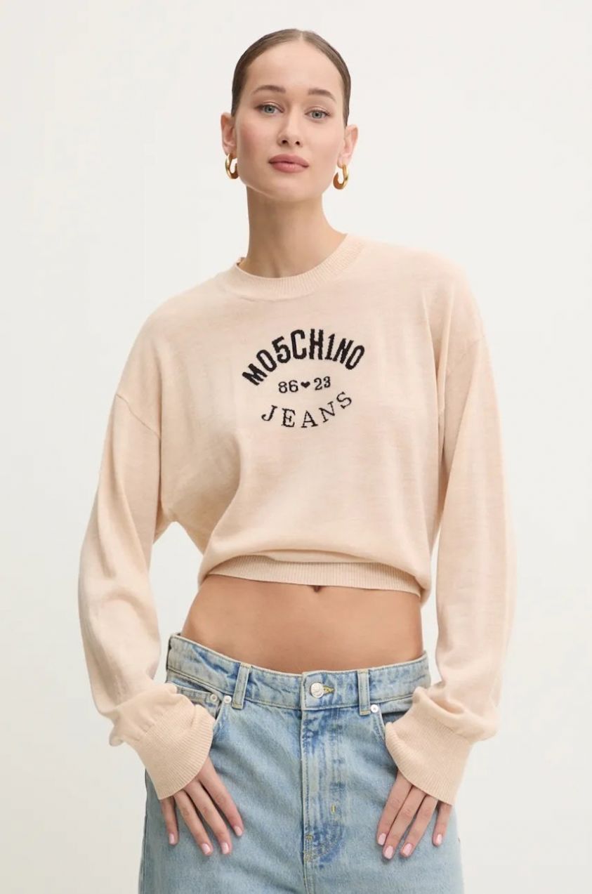 Vlnený sveter Moschino Jeans