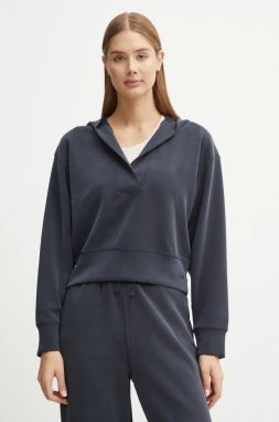 Mikina na jogu Casall Peachy s kapucňou, jednofarebná, 24207