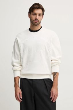 Mikina Guess ROY pánska, béžová farba, s nášivkou, M4BQ04.K9YH1