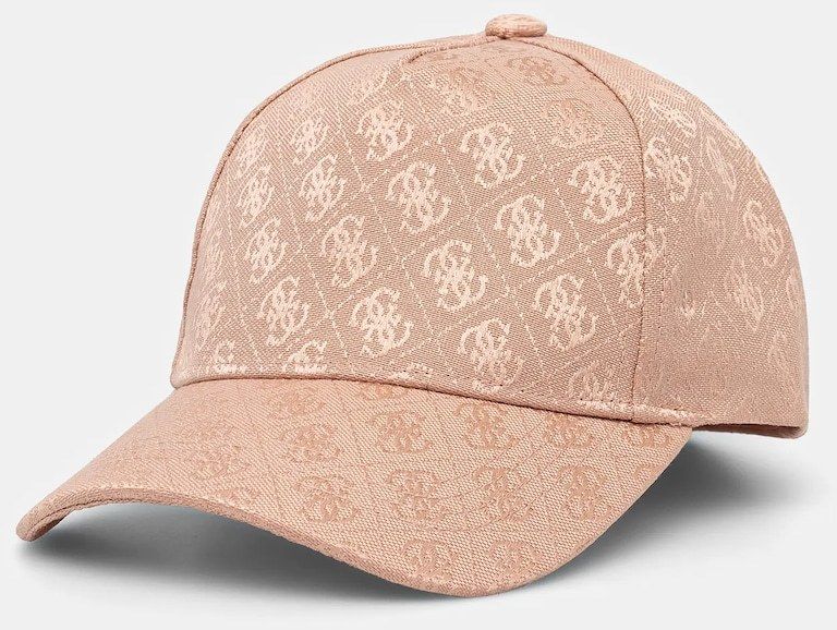 Šiltovka Guess hnedá farba, vzorovaná, AW5184 POL03