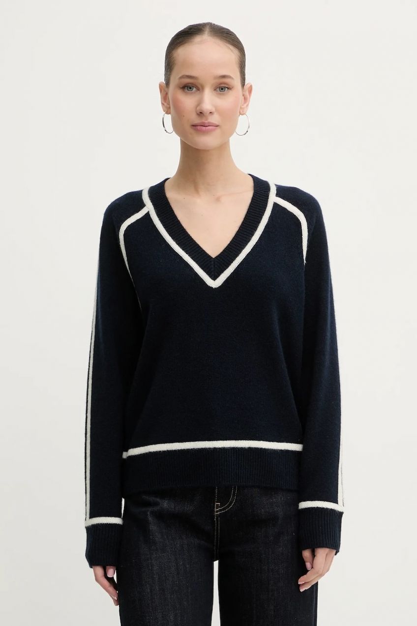 Kašmírový sveter FROM FUTURE béžová farba, ľahký, WPV02159