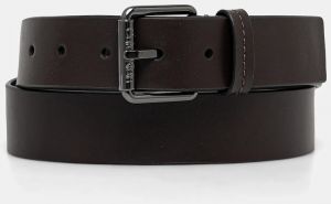 Kožený opasok Calvin Klein pánsky, hnedá farba, K50K512650