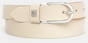 Kožený opasok HUGO Zoey_HU-GO_Sz25 dámsky, béžová farba, 50536866