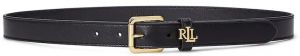Kožený opasok Lauren Ralph Lauren čierna farba, 412968763