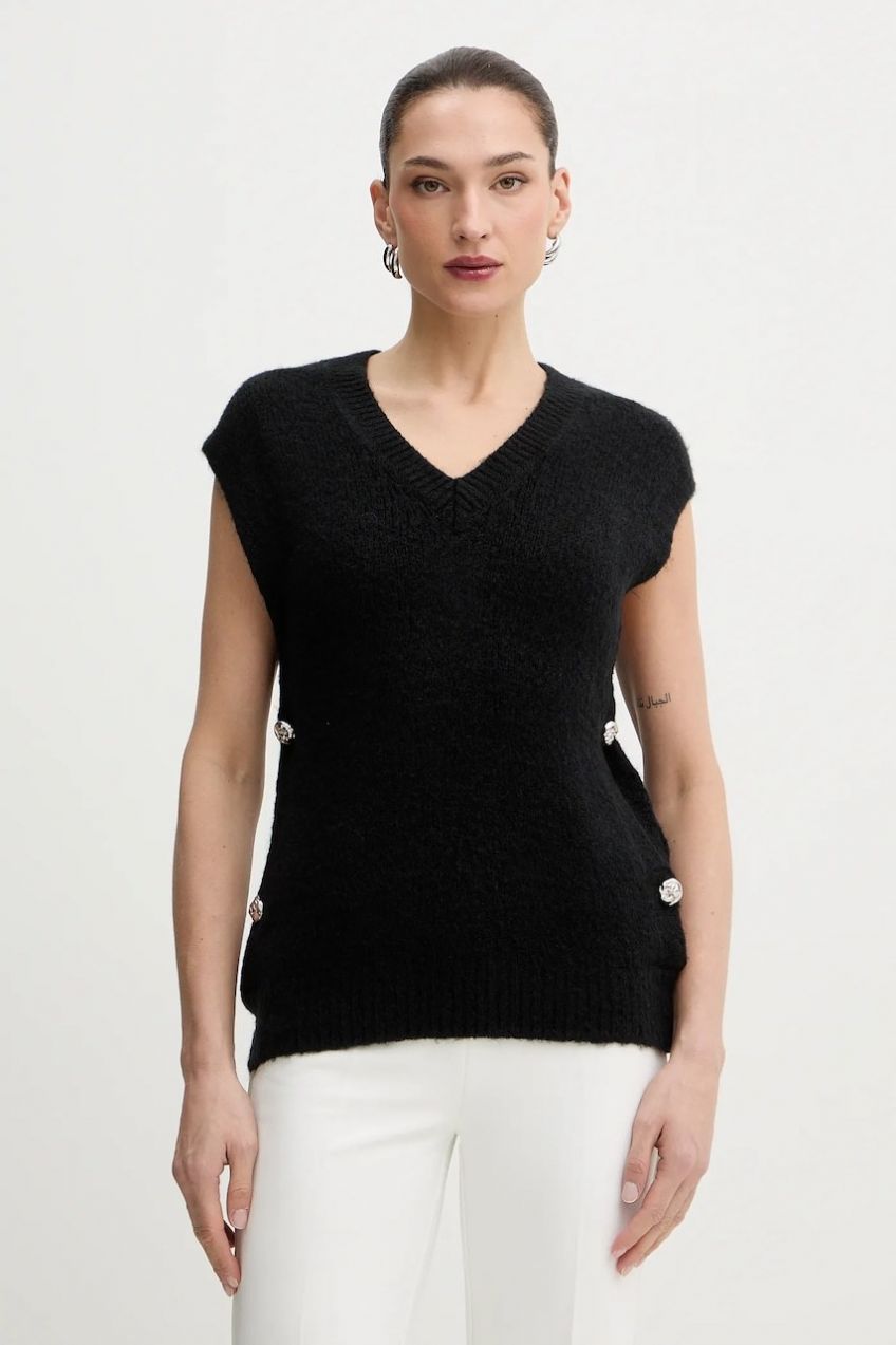 Vesta s prímesou vlny Morgan MPLUIE šedá farba, MPLUIE