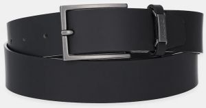Kožený opasok HUGO Gabriel_Sz35 čierna farba, 50537036