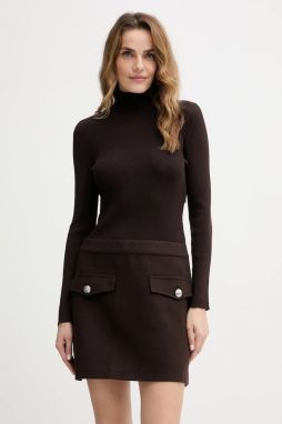 Šaty Morgan REGOYA béžová farba, mini, priliehavé, REGOYA