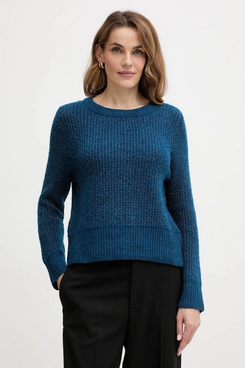 Sveter s prímesou vlny Morgan MPAUL béžová farba, MPAUL