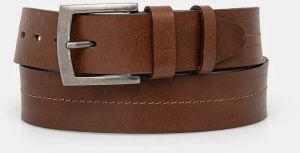 Kožený opasok Medicine hnedá farba