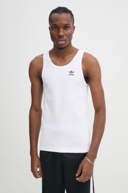 Top adidas Originals Essential pánsky, béžová farba, IY7366