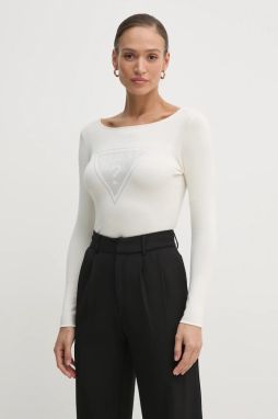 Sveter Guess ELIZA dámsky, béžová farba, tenký, W5RR01 Z2YK2