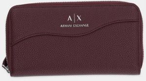 Peňaženka Armani Exchange dámska, hnedá farba, 948068 CC783