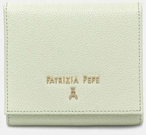 Kožená peňaženka Patrizia Pepe dámska, zelená farba, 8Q0024 L001