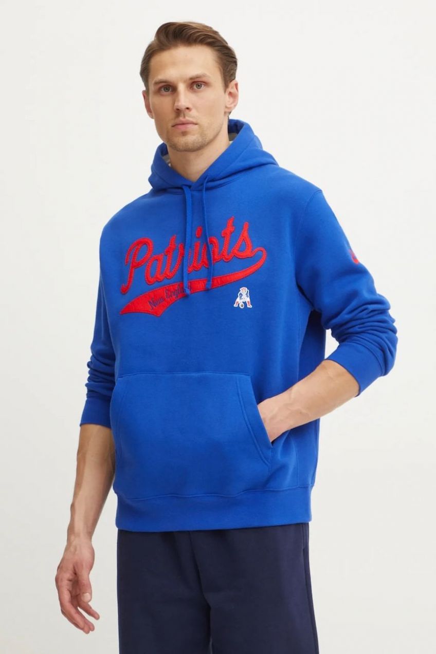 Mikina Nike New England Patriots pánska, fialová farba, s kapucňou, s nášivkou, 2KDK-067P-8KV-V7Q