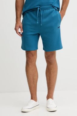 Šortky BOSS Waffle Shorts čierna farba, 50535884