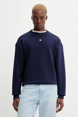 Mikina HUGO Dettil čierna farba, s nášivkou, 50533689