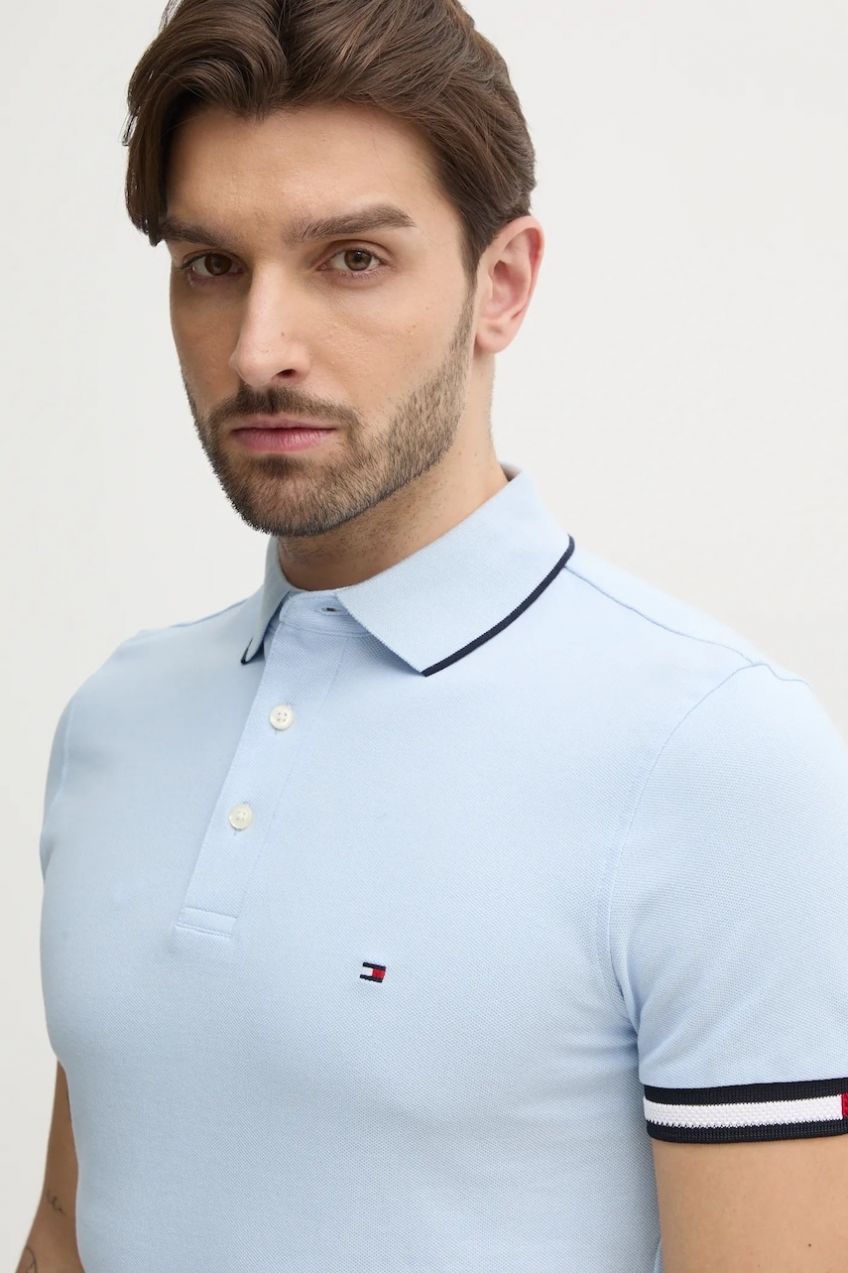 Polo tričko Tommy Hilfiger pánske, s nášivkou, MW0MW38458