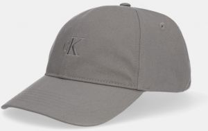 Bavlnená šiltovka Calvin Klein Jeans béžová farba, s nášivkou, LV04G5002G