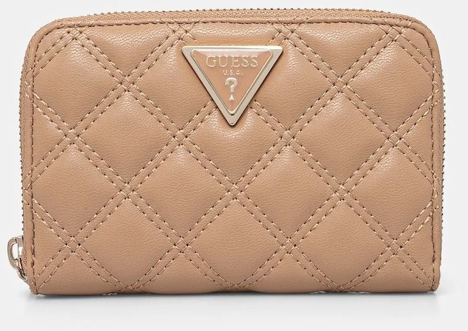 Peňaženka Guess GIULLY dámska, hnedá farba, SWQG87 48140