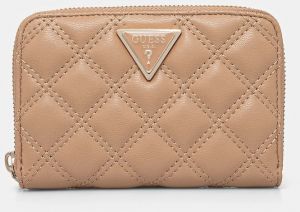 Peňaženka Guess GIULLY dámska, hnedá farba, SWQG87 48140