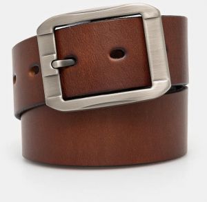 Kožený opasok Medicine hnedá farba