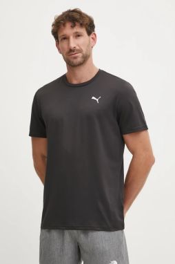 Tréningové tričko Puma Essentials Solid cat Tee čierna farba, jednofarebné, 525908