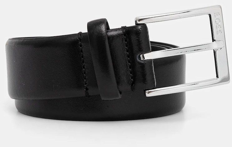 Kožený opasok BOSS Elloy-PC-An_Sz35 pánsky, čierna farba, 50482241