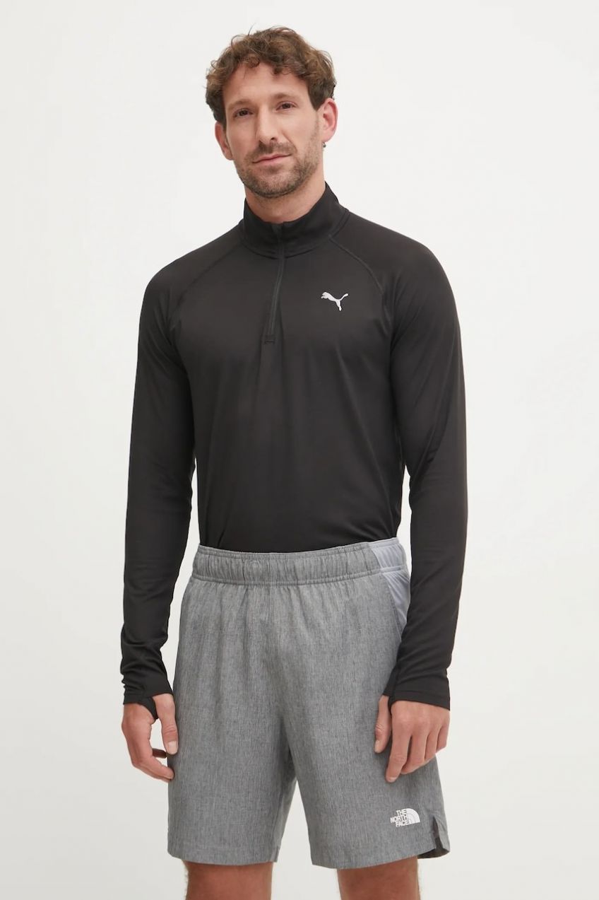 Bežecká mikina Puma Run Velocity čierna farba, jednofarebná, 526627