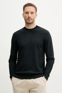 Sveter Armani Exchange pánsky, zelená farba, tenký, XM000176 AF10454