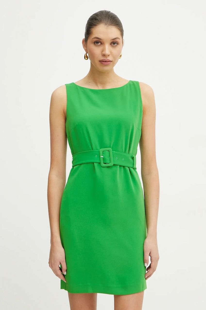 Šaty Silvian Heach PLINA zelená farba, mini, priliehavá, GPP25395VE