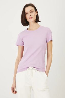Bavlnené tričko Medicine dámske, fialová farba