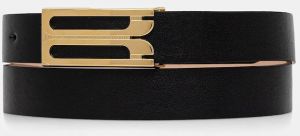 Kožený opasok Victoria Beckham hnedá farba, 1324ABL005955A