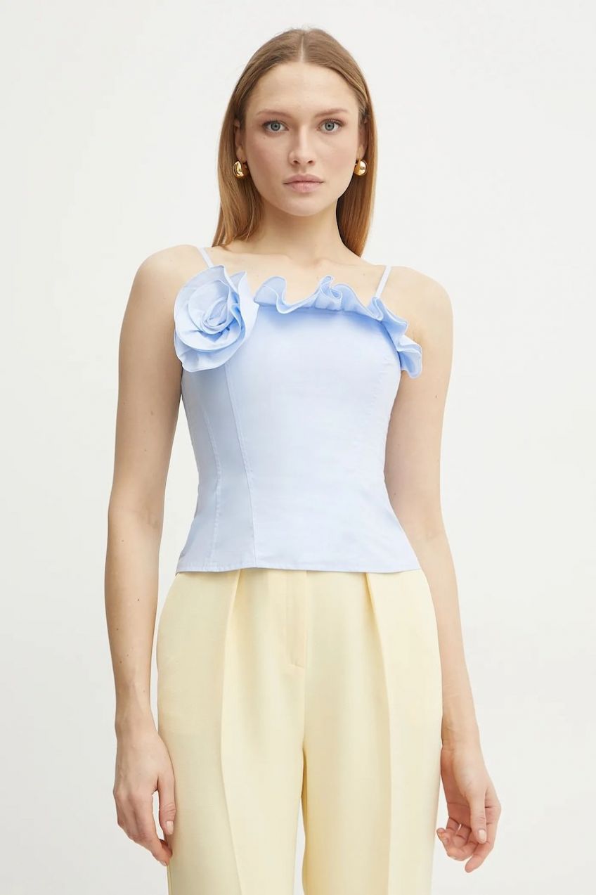 Bavlnená blúzka Marella ELLENO dámska, jednofarebná, 2513161031200