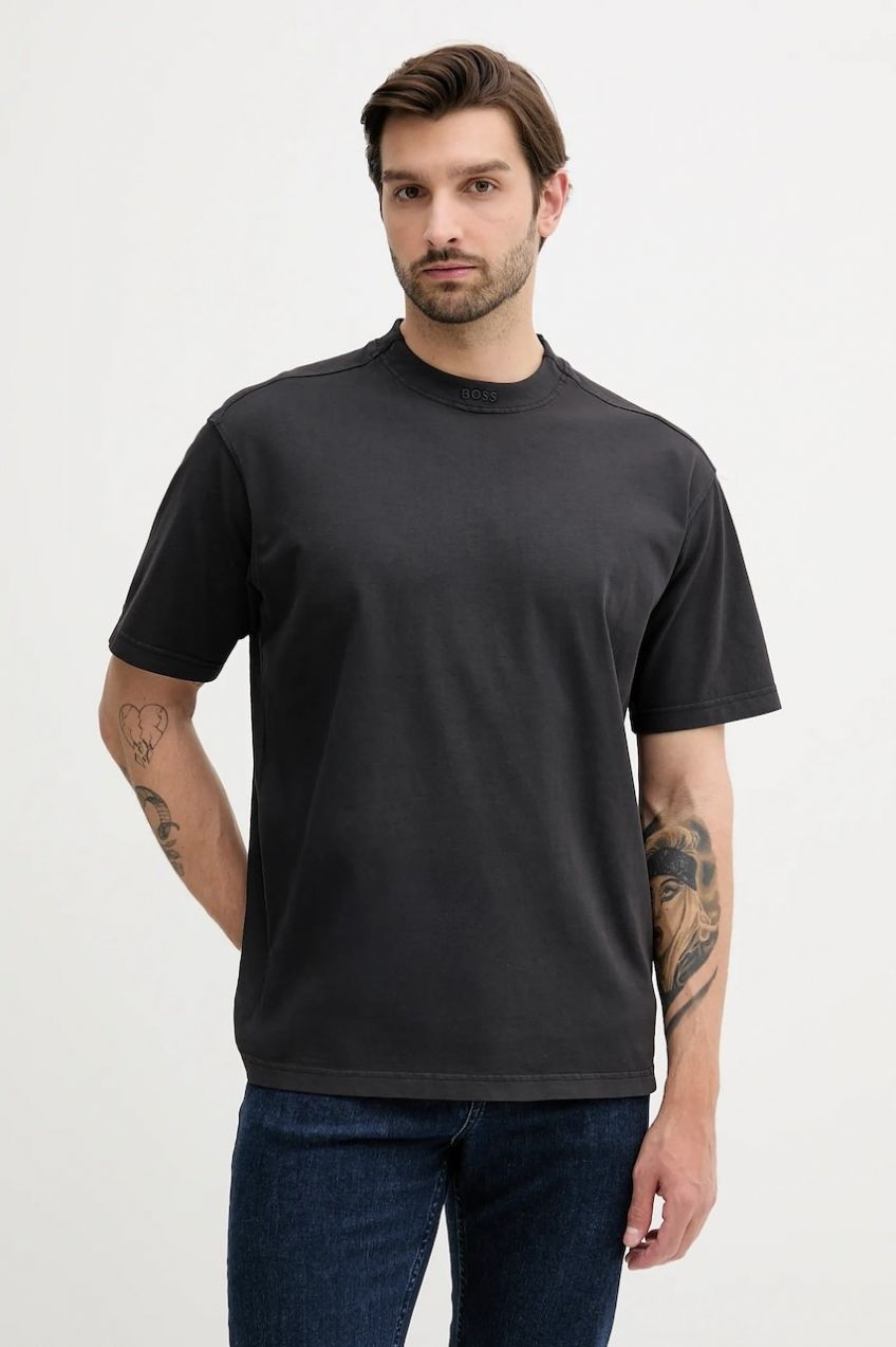Bavlnené tričko BOSS Orange Te_Dye_ pánske, jednofarebná, 50521805