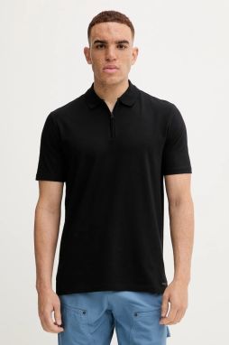 Polo tričko HUGO Dekok233 pánske, modrá farba, jednofarebné, 50543368