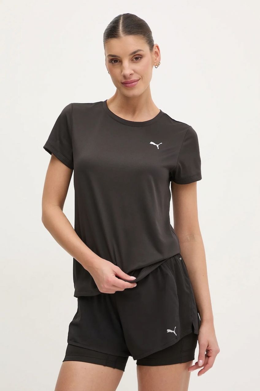 Tréningové tričko Puma Essential Crew čierna farba, 527177