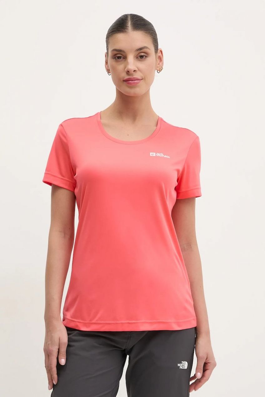 Športové tričko Jack Wolfskin Tech oranžová farba, A63294