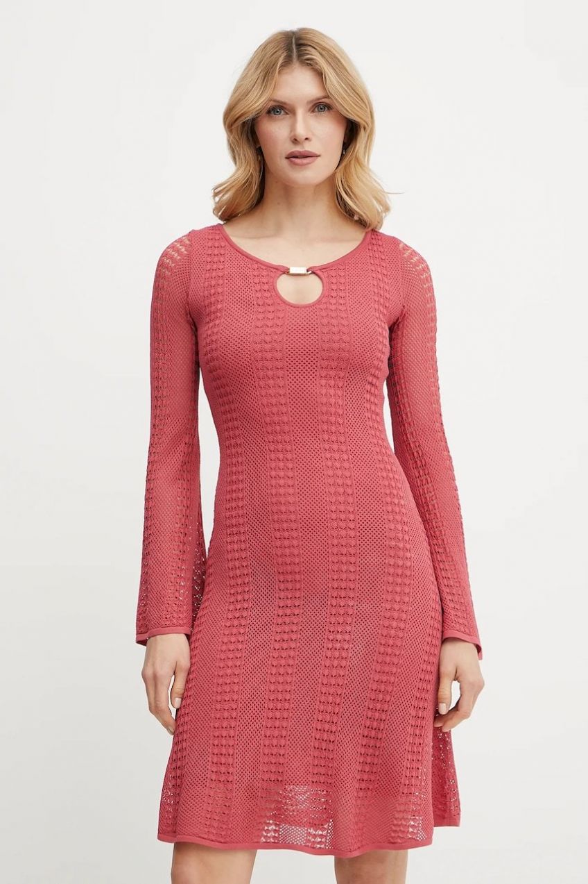 Šaty Marciano by Guess EMMA ružová farba, mini, áčkový strih, 5GGK46 5869Z