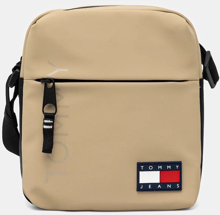 Malá taška Tommy Jeans béžová farba, AM0AM13270