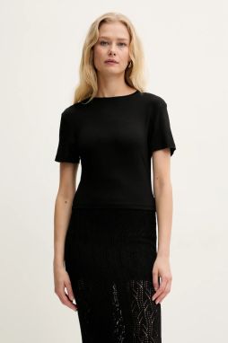 Tričko Silvian Heach SIEGI dámske, čierna farba, GPP25092TS