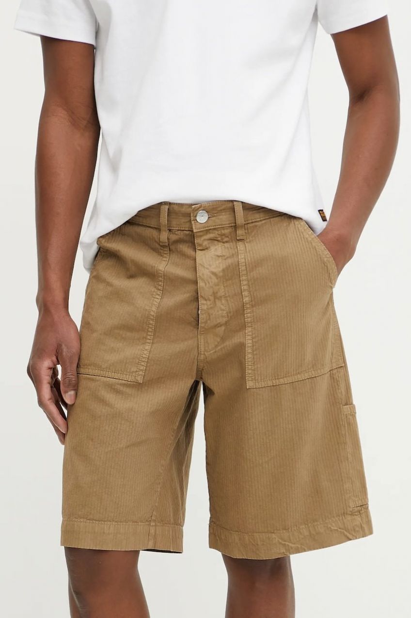 Bavlnené šortky Sunflower pánske, zelená farba, 5120.