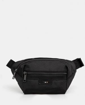 Ľadvinka BOSS Ray_N_Bumbag pánska, čierna farba, 50541468
