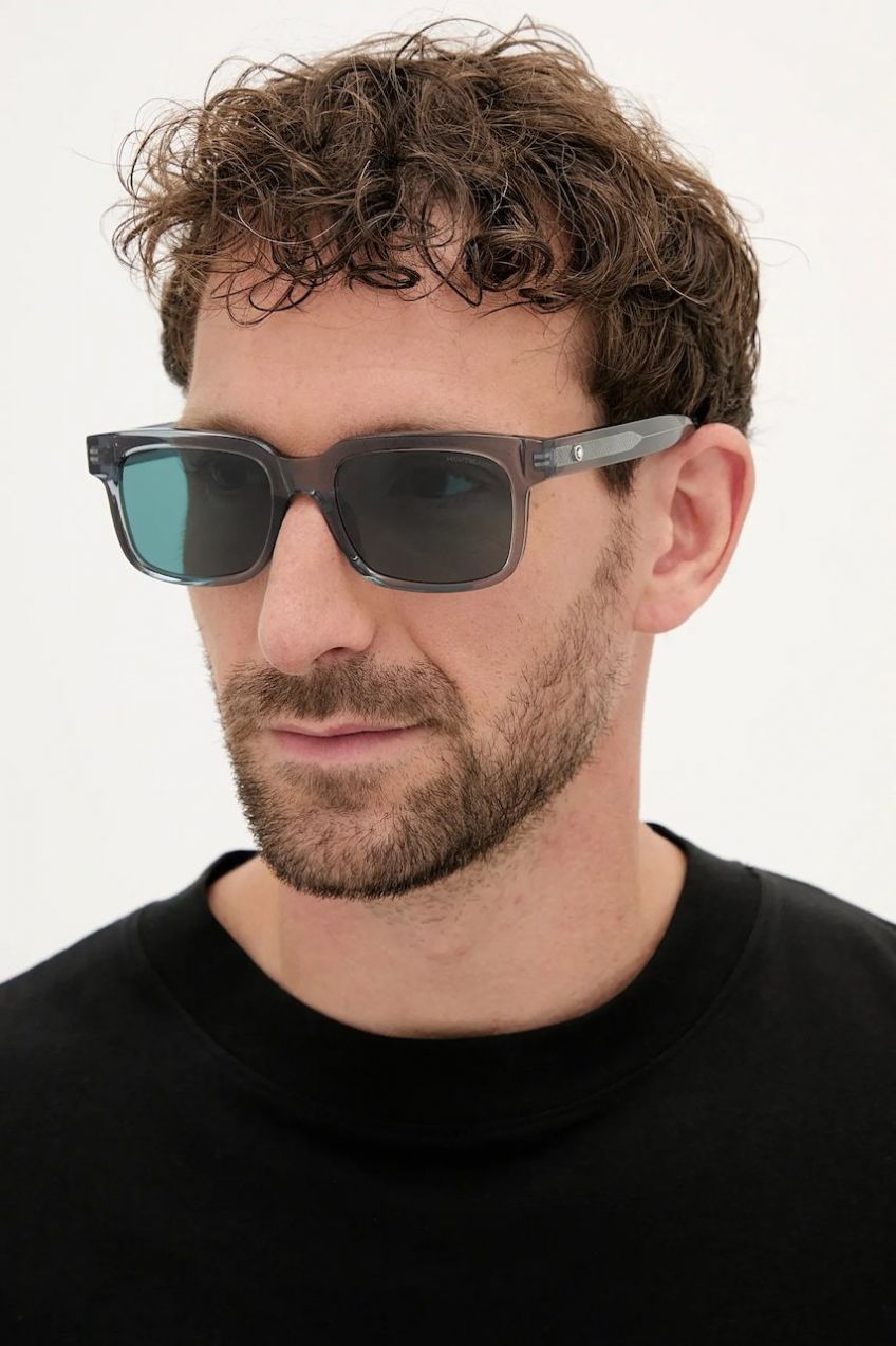 Okuliare Montblanc pánske, šedá farba, MB0383S,