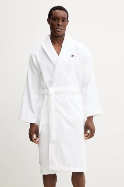 Bavlnený župan Gant biela farba, 856006703