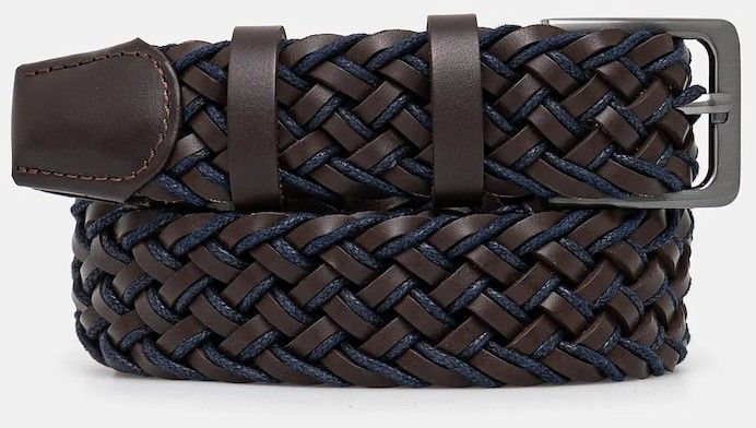 Kožený opasok Medicine hnedá farba