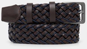 Kožený opasok Medicine hnedá farba