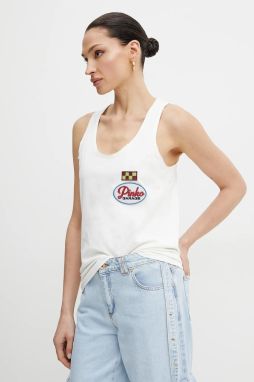 Bavlnený top Pinko biela farba, 105269 A2ME